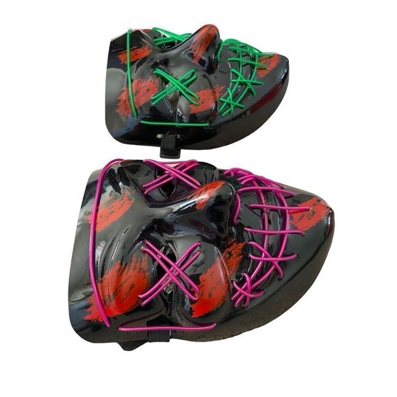 Lot Of 2 Halloween Masks Dressup Cosplay Costume Horror Spooky Dress Up - Picture 10 of 15